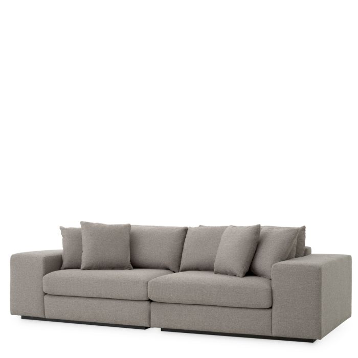 Canapé 2-3 places en tissu gris | Eichholtz Vista Grande