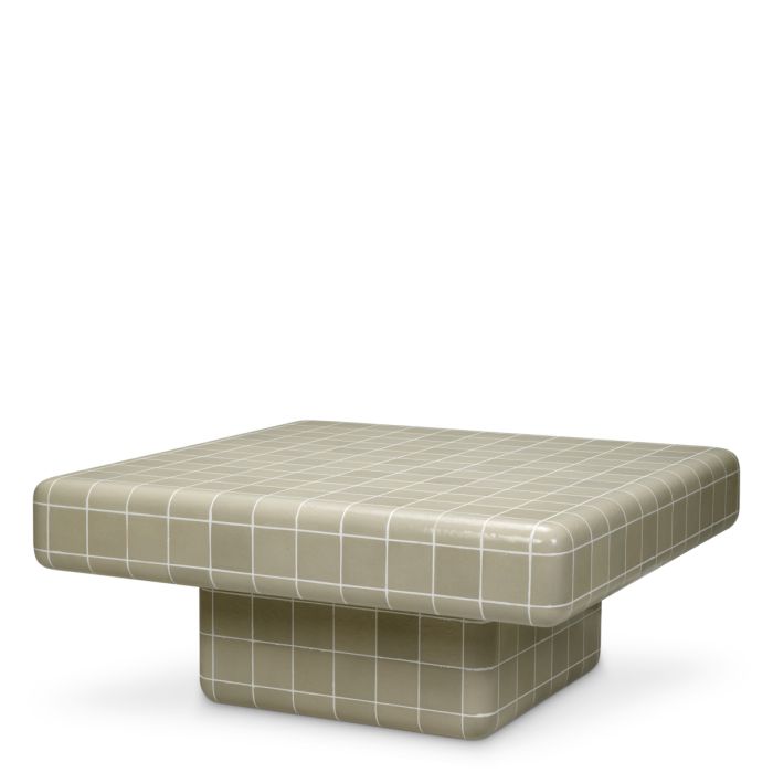 Table basse extérieur gris laquée | Eichholtz Mateo
