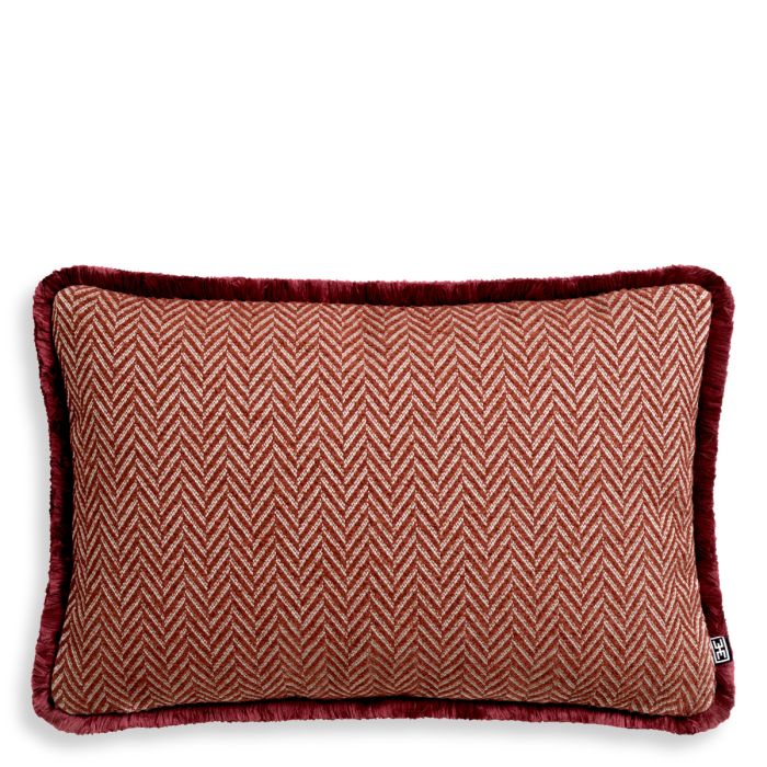Coussin rectangulaire en tissu rouge | Eichholtz Kauai