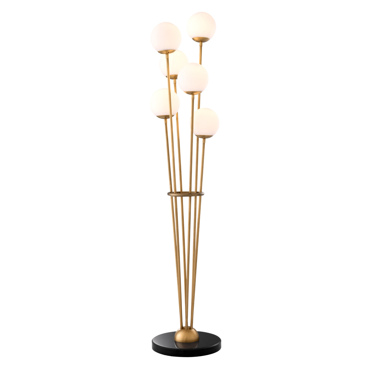 Lampe sur pied en laiton antique | Eichholtz Tortora - vue principale | REMO-HOME