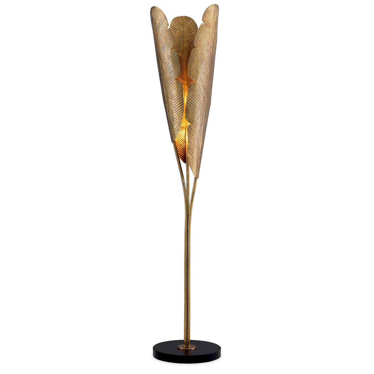 Lampe sur pied en laiton vintage | Eichholtz Plantain - vue principale | REMO-HOME