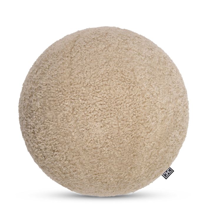 Coussin rond molletonné sable | Eichholtz Palla S