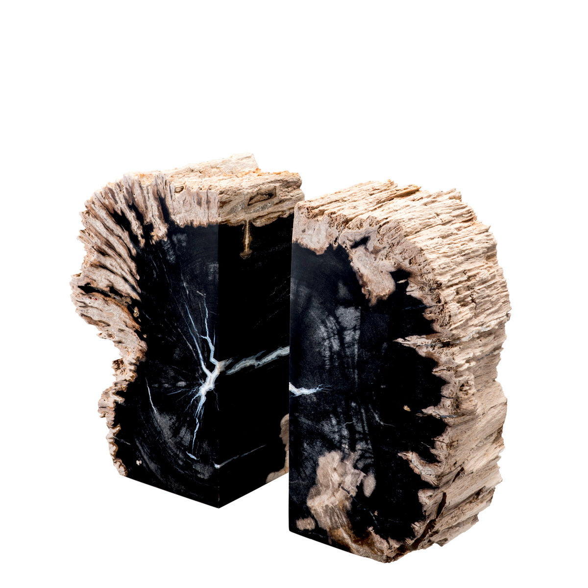 Support de livre en bois pétrifié set de 2 | Eichholtz Opia - vue principale | REMO-HOME