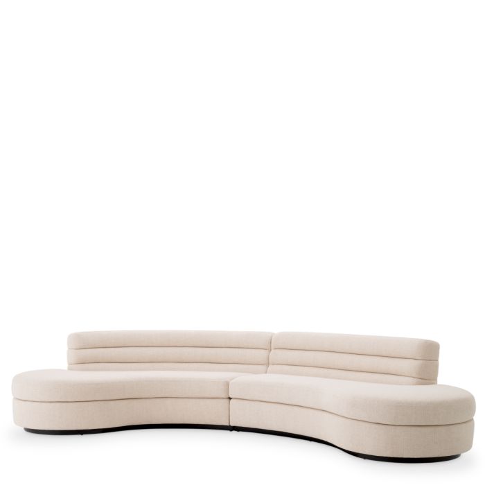 Canapé 4-5 places en tissu beige | Eichholtz Lennox