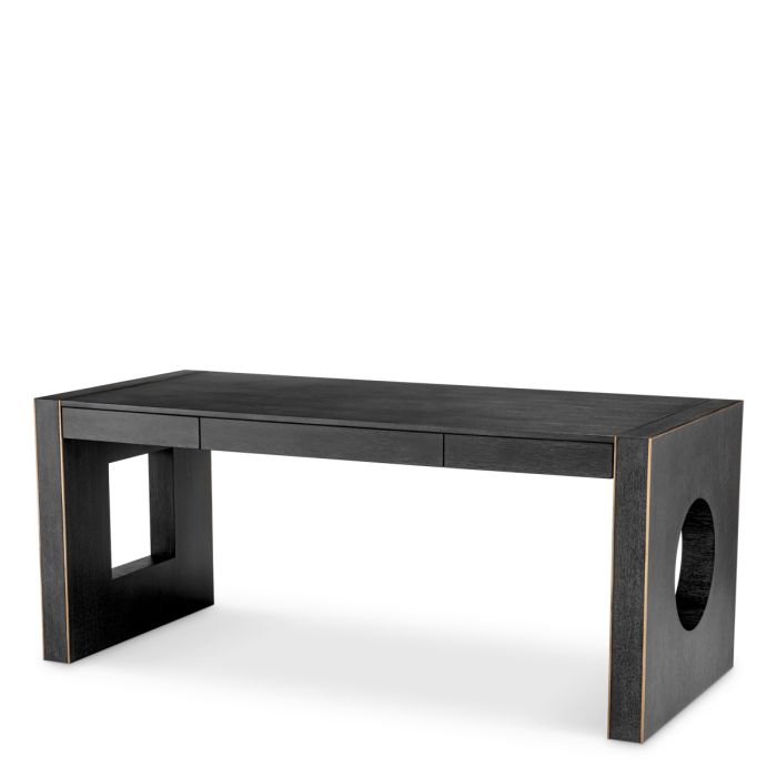 Bureau en chêne gris anthracite | Eichholtz Rovigo