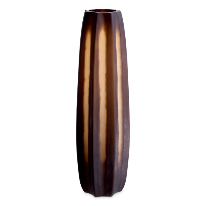 Vase en verre soufflé marron foncé | Eichholtz Tiara L
