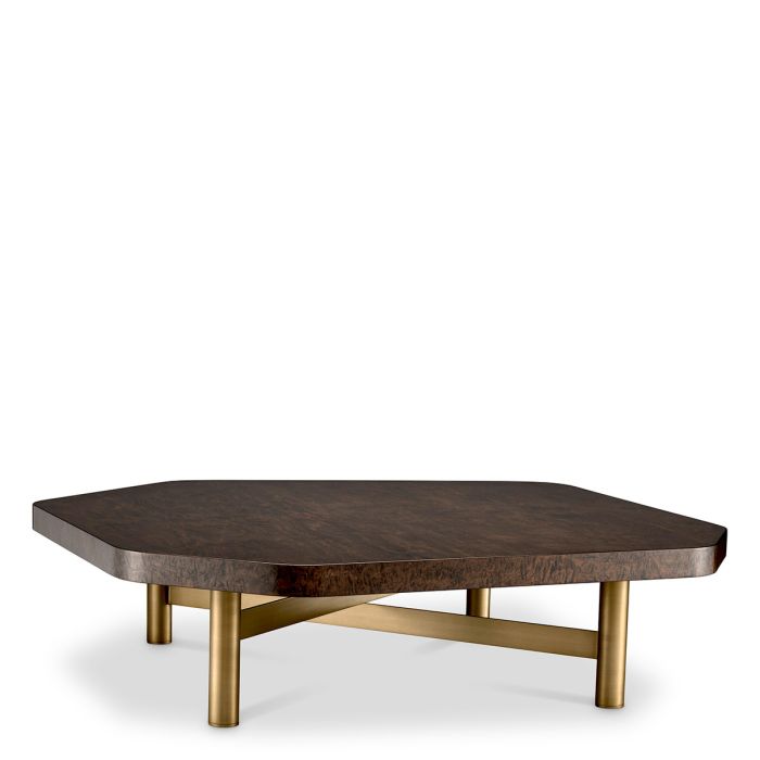 Table basse dorée en érable brillant | Eichholtz Oracle