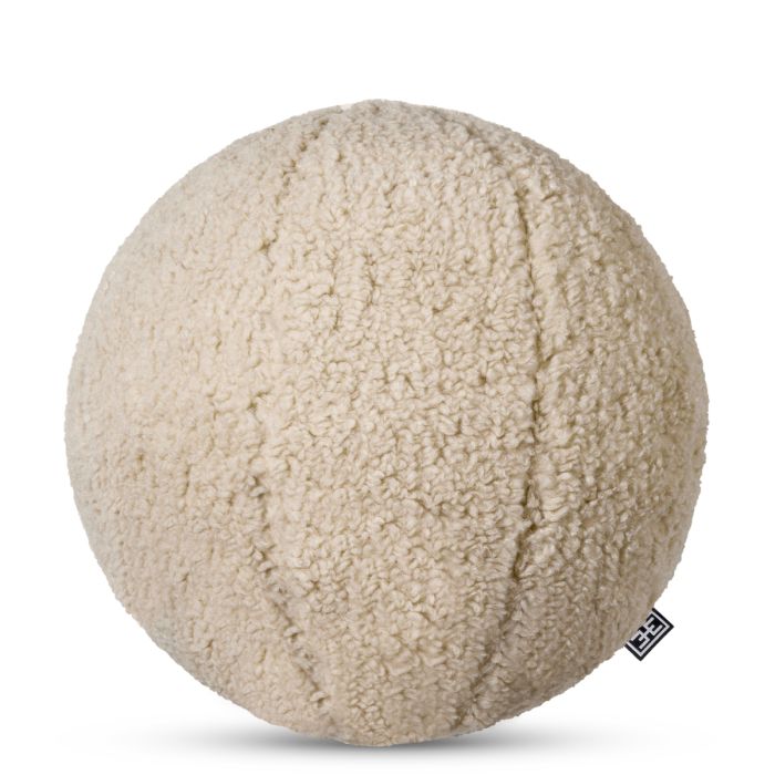 Coussin rond molletonné crème | Eichholtz Palla S