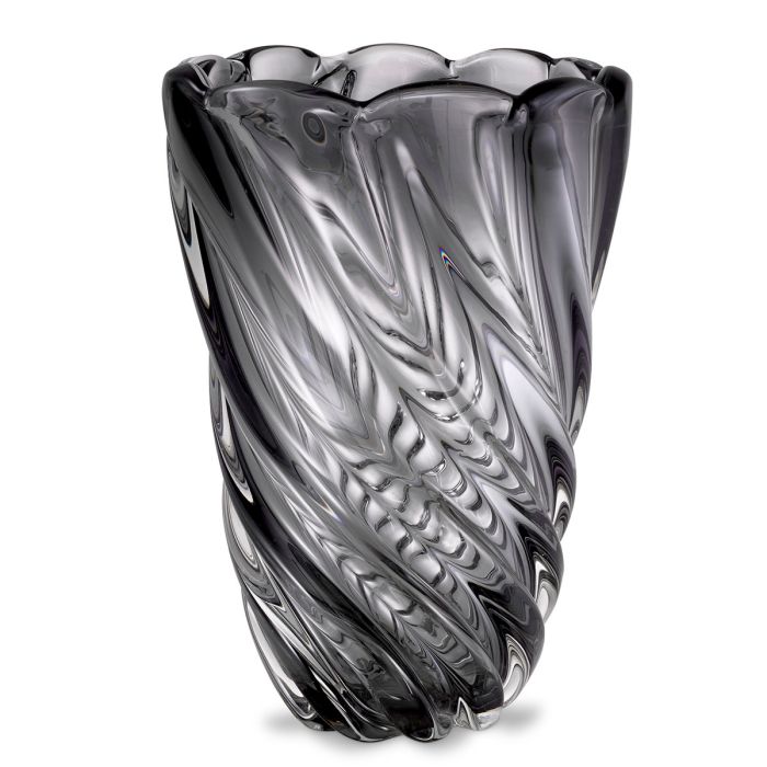 Vase en verre soufflé gris | Eichholtz Contessa L