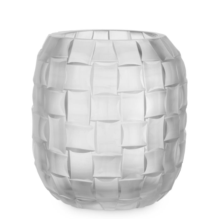 Vase en verre soufflé blanc | Eichholtz Varese S