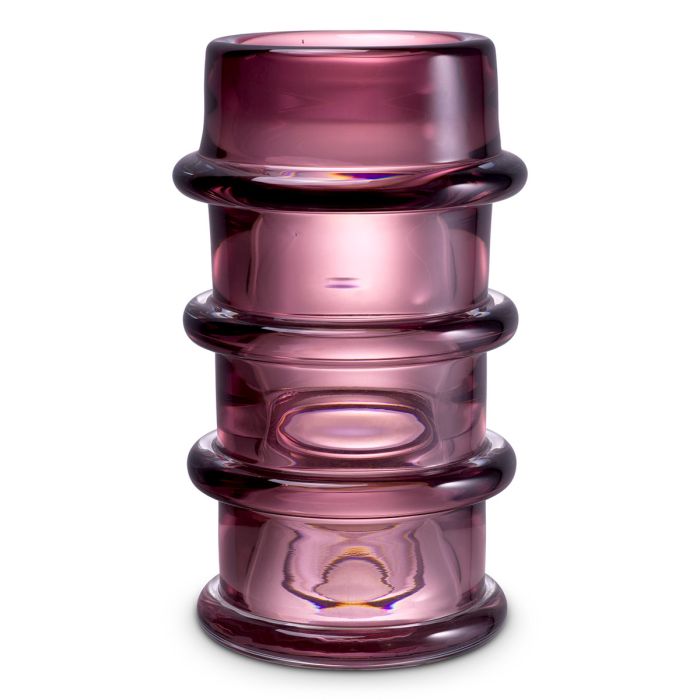 Vase en verre soufflé rose | Eichholtz Bloom