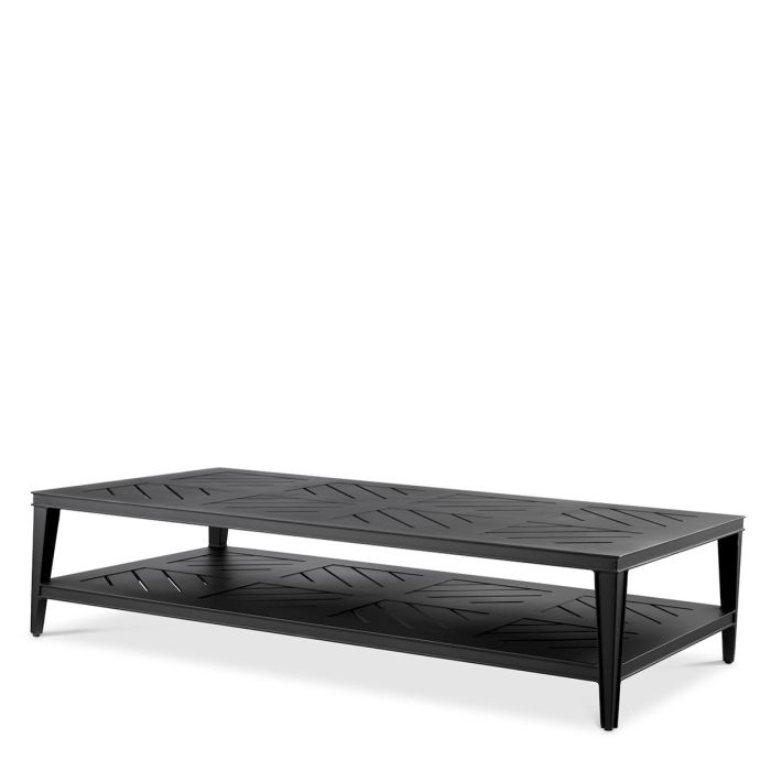 Table basse extérieur en métal noir | Eichholtz Bell Rive