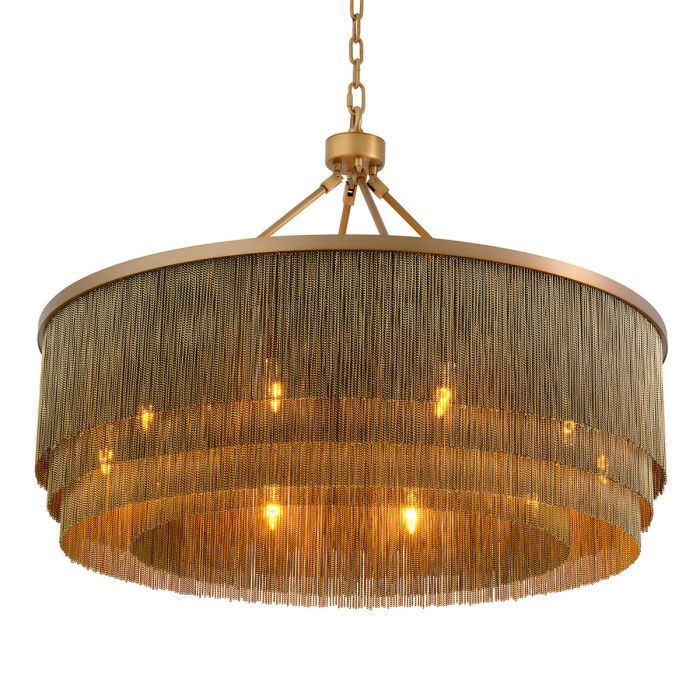 Lustre doré à franges | Eichholtz Tissot L