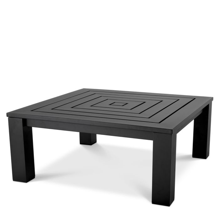 Table basse extérieur en métal noir | Eichholtz Vistamar