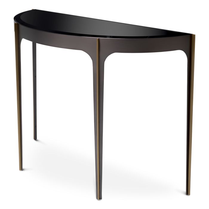 Console en bronze et verre noir | Eichholtz Artemisa