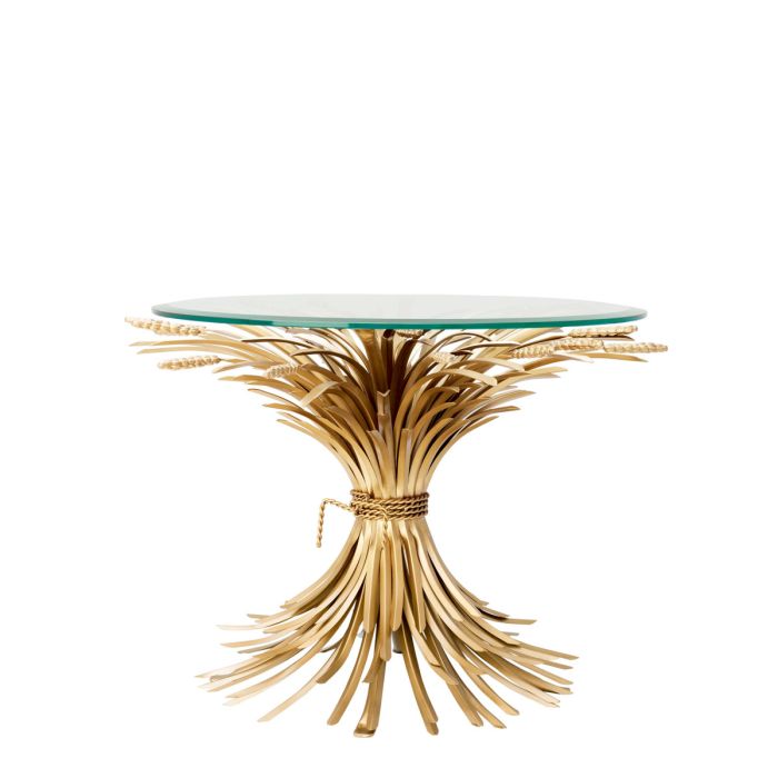 Table d'appoint dorée en verre | Eichholtz Bonheur