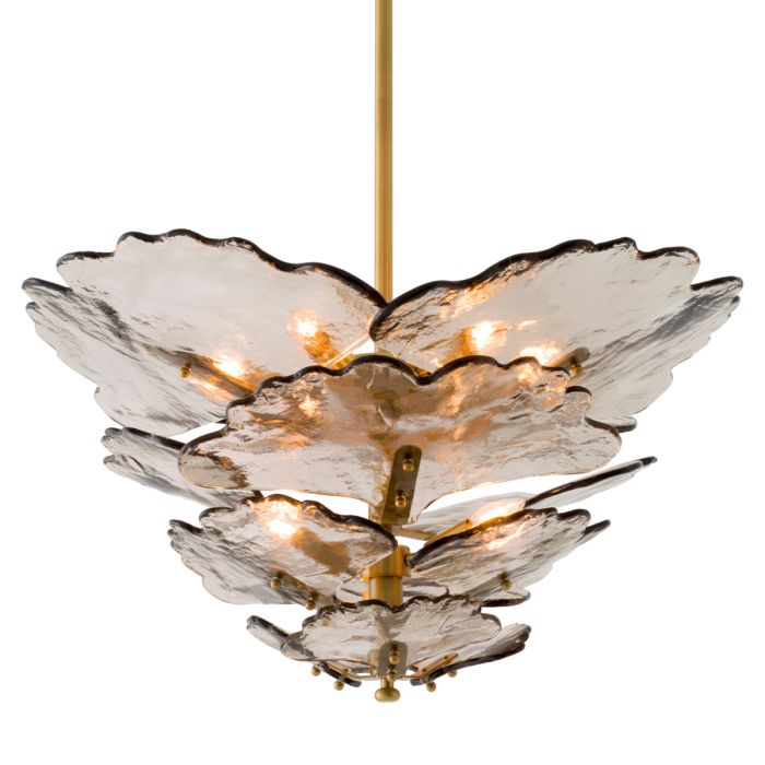 Lustre doré en verre fumé | Eichholtz Florina