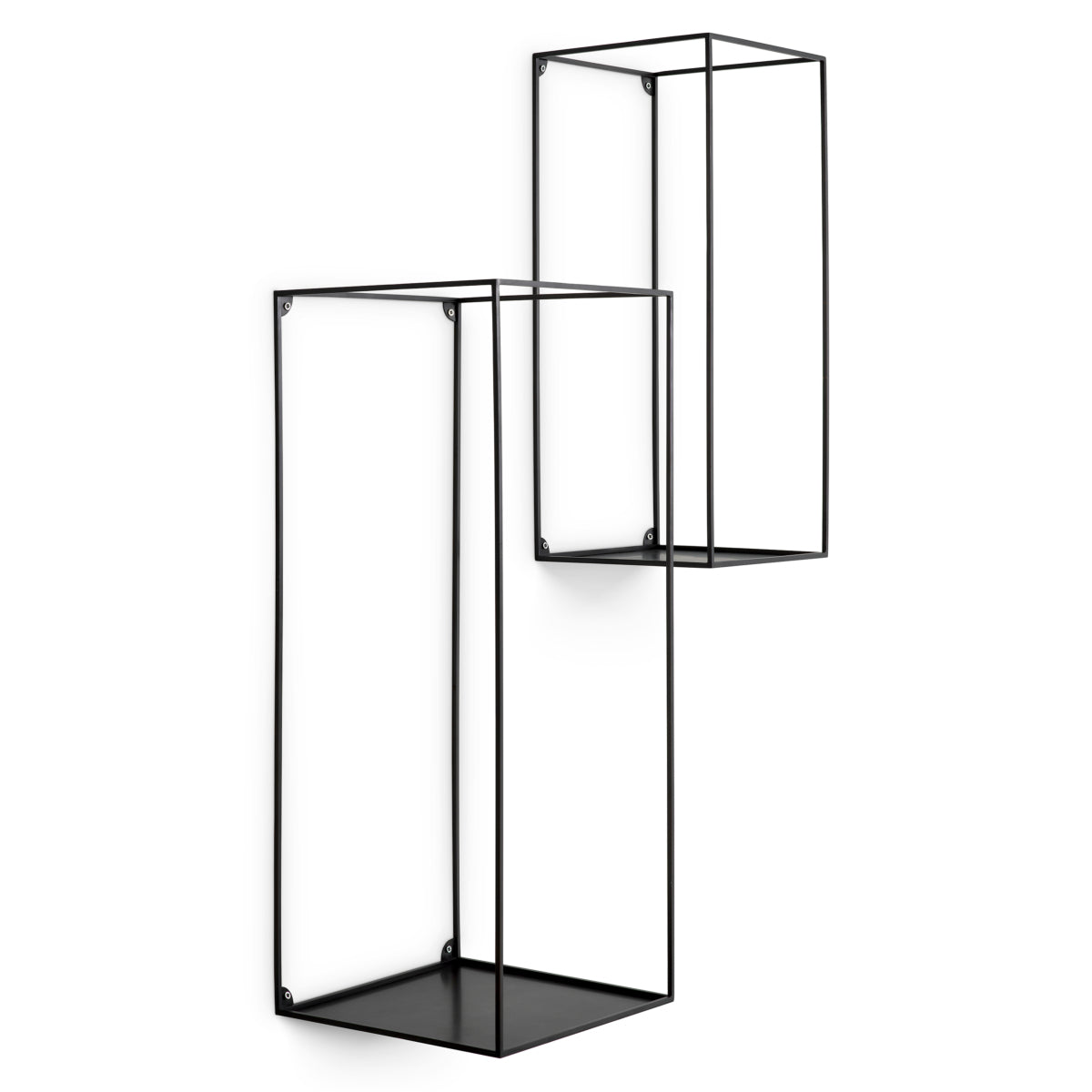 Étagère murale rectangulaire noire set de 2 | Eichholtz Deco - vue principale | REMO-HOME