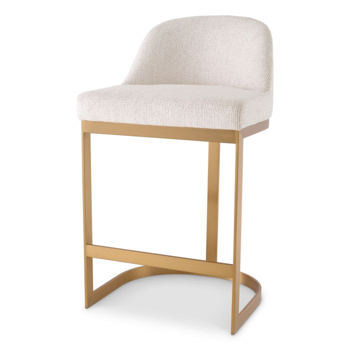 Chaise de comptoir en tissu blanc cassé | Eichholtz Condos
