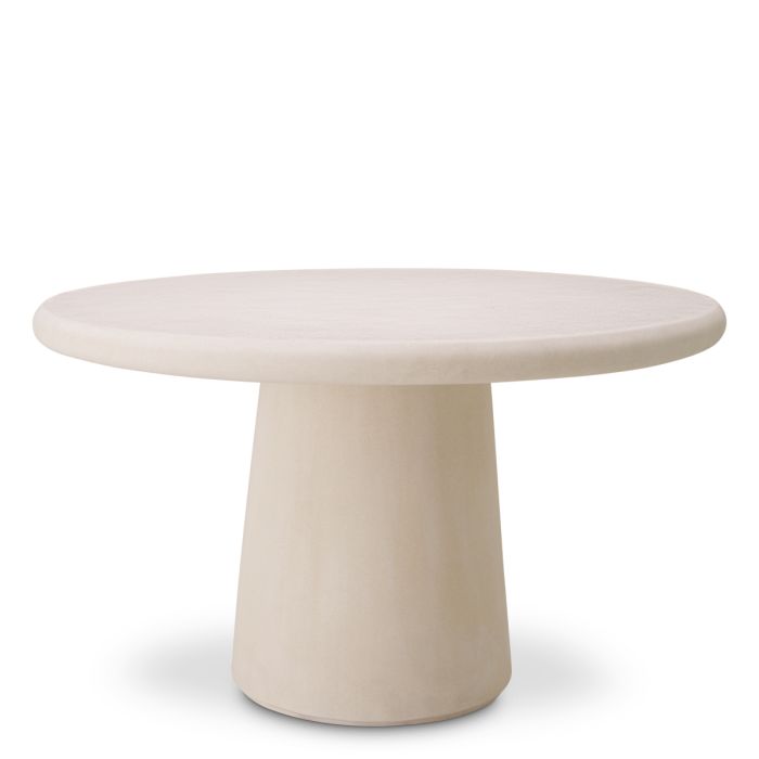 Table extérieure en béton crème | Eichholtz Cleon M