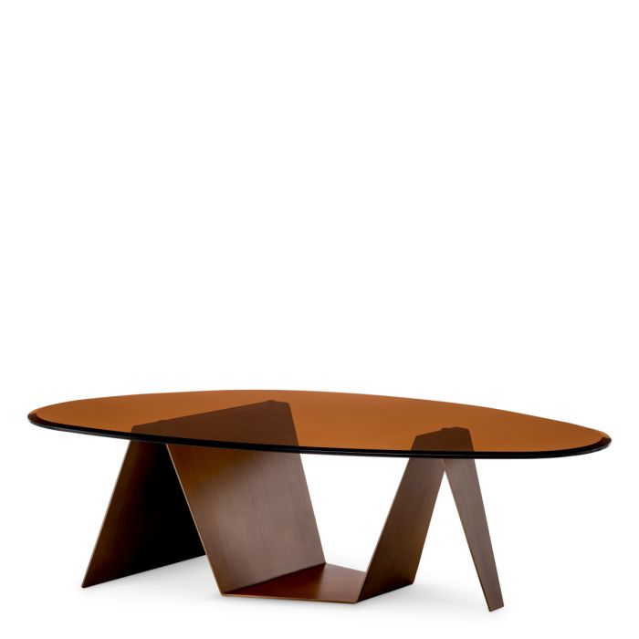 Table basse en verre brun | Eichholtz Lavello