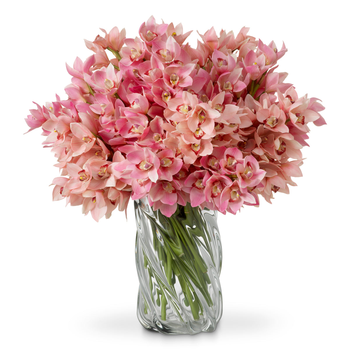 Bouquet de Cymbidium en tons de rose et de pêche | Eichholtz Bouquet of Cymbidium Orchids - vue principale | REMO-HOME