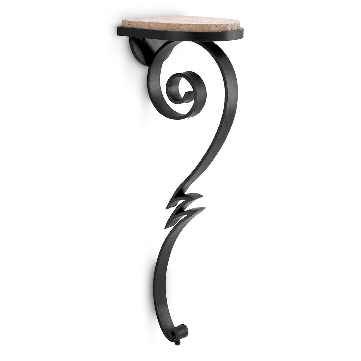 Console murale en travertin et finition gunmetal | Eichholtz Ophira - vue principale | REMO-HOME