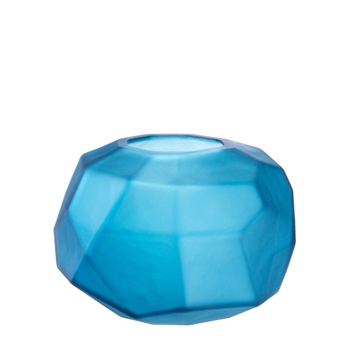 Vase en verre soufflé bleu | Eichholtz Fly