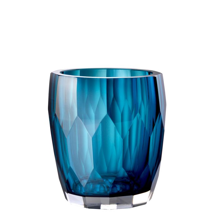 Vase en verre soufflé bleu | Eichholtz Marquis