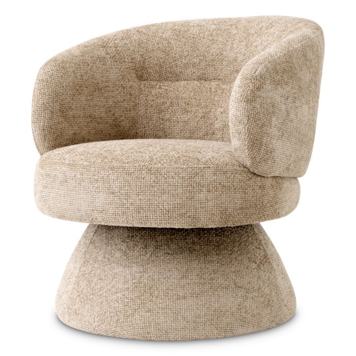 Fauteuil en tissu sable | Eichholtz Liberty