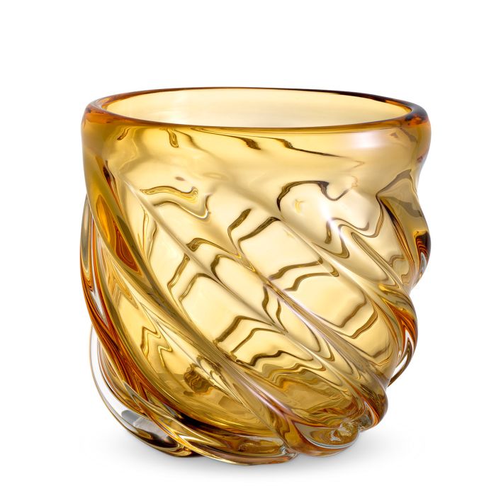 Vase en verre soufflé jaune | Eichholtz Angelito S