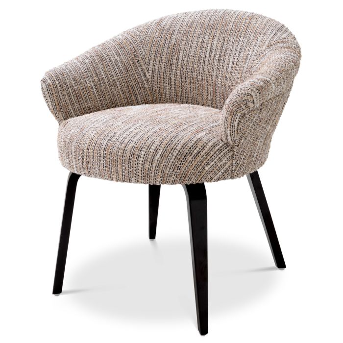 Chaise de salle à manger en tissu beige | Eichholtz Moretti