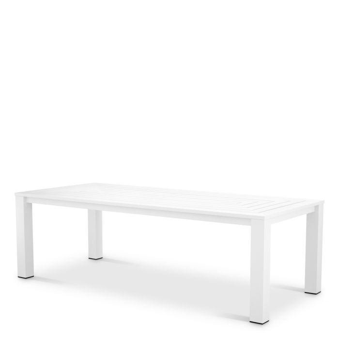Table extérieure en métal blanc | Eichholtz Vistamar