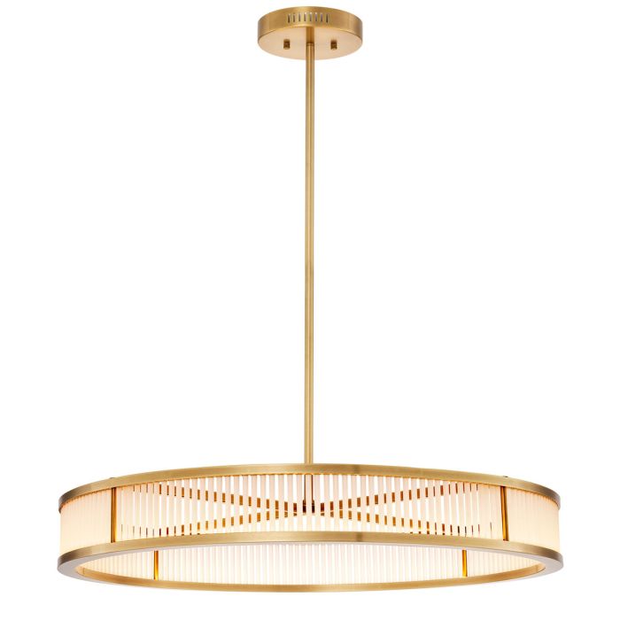 Lustre doré en verre mat | Eichholtz Thibaud L