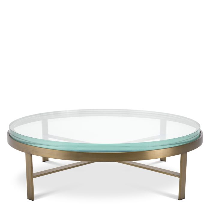 Table basse en laiton brossé | Eichholtz Hoxton