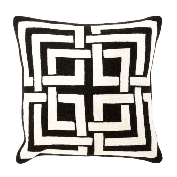 Coussin carré en en tissu noir/blanc | Eichholtz Blakes