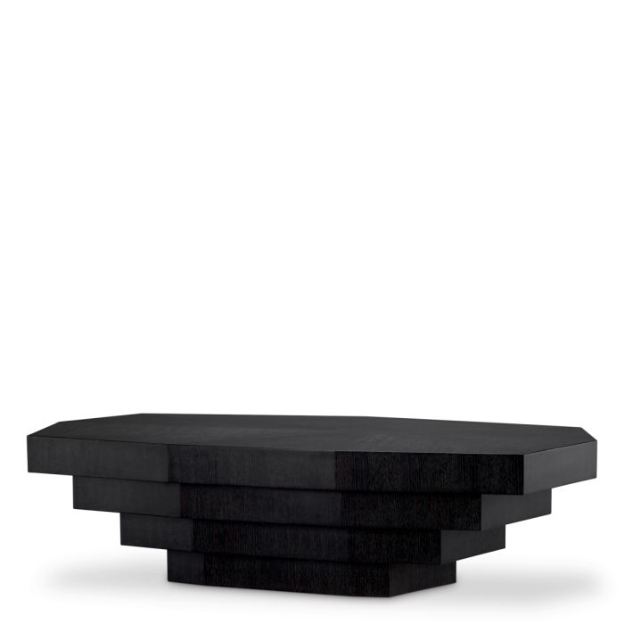 Table basse en chêne anthracite | Eichholtz Vezio