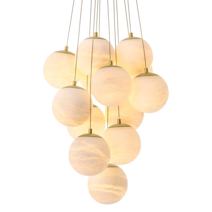 Lustre doré en albâtre | Eichholtz Sphinx S