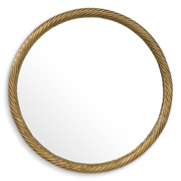 Miroir rond en laiton vieilli | Eichholtz Salvi