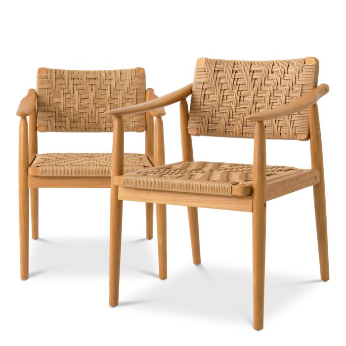 Chaise extérieure en teck (lot de 2) | Eichholtz Coral Bay