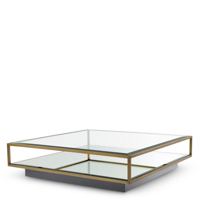 Table basse en laiton brossé | Eichholtz Tortona L