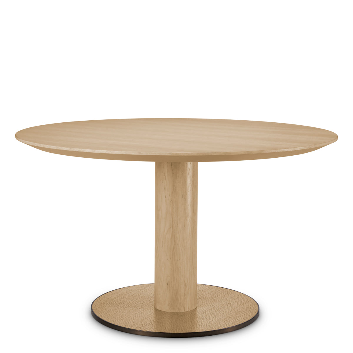 Table de salle à manger en placage chêne naturel et finition bronze | Eichholtz Astro - vue principale | REMO-HOME