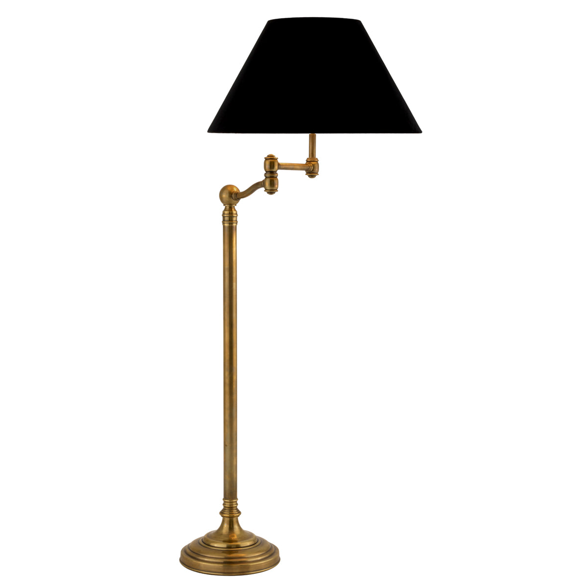 Lampadaire en laiton vintage avec abat-jour | Eichholtz Regis - vue principale | REMO-HOME