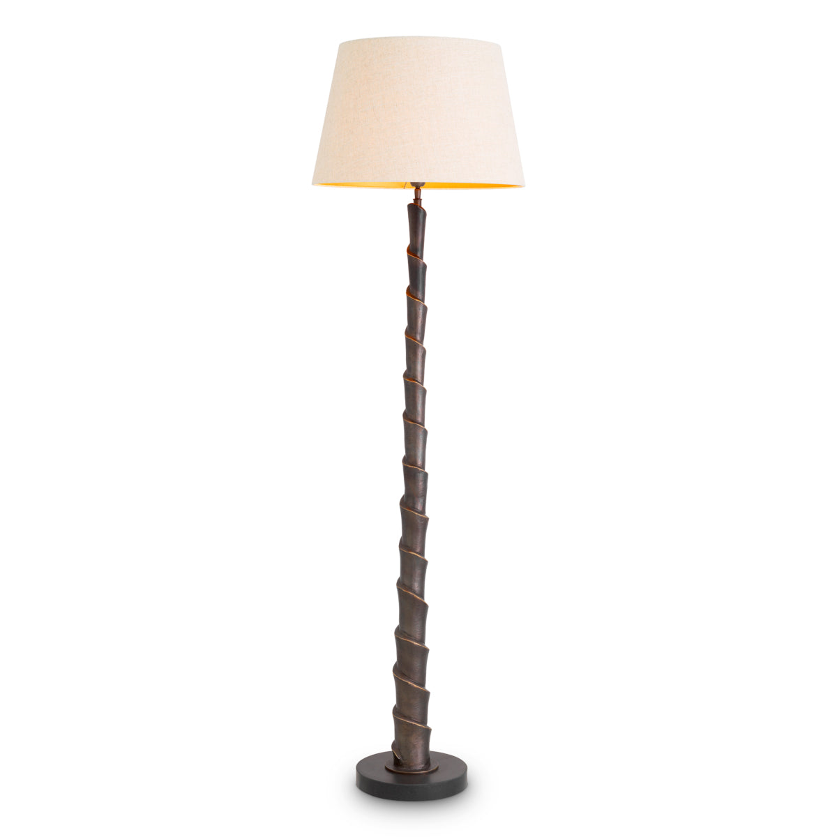 Lampadaire en finition bronze avec abat-jour | Eichholtz Riverbank - vue principale | REMO-HOME