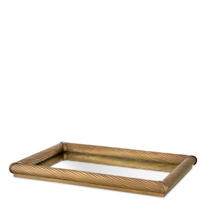 Plateau rectangulaire en laiton | Eichholtz Salvi S