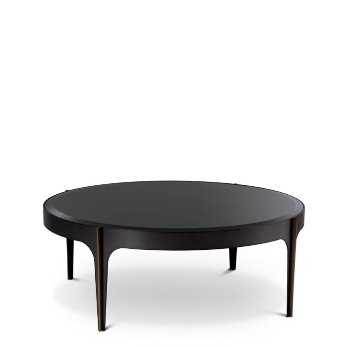Table basse en bronze et verre noir | Eichholtz Artemisa S