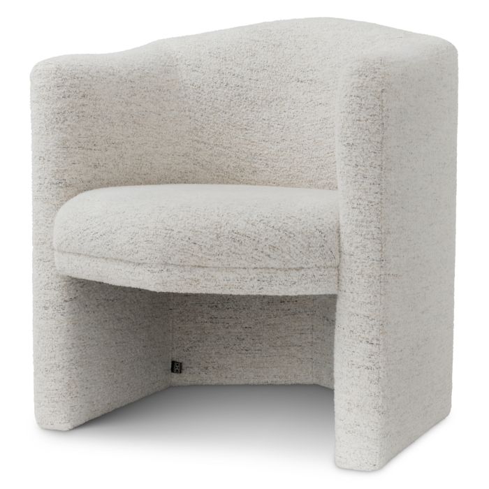 Fauteuil en tissu blanc cassé | Eichholtz Watertown