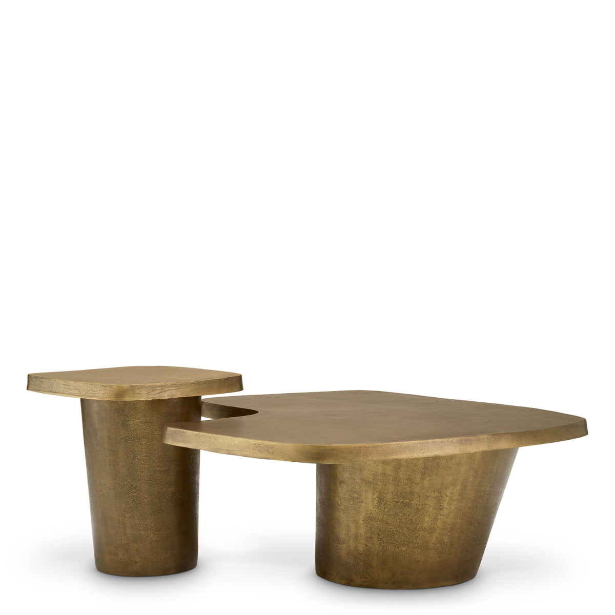 Table basse en laiton vintage set de 2 | Eichholtz Pierro - vue principale | REMO-HOME