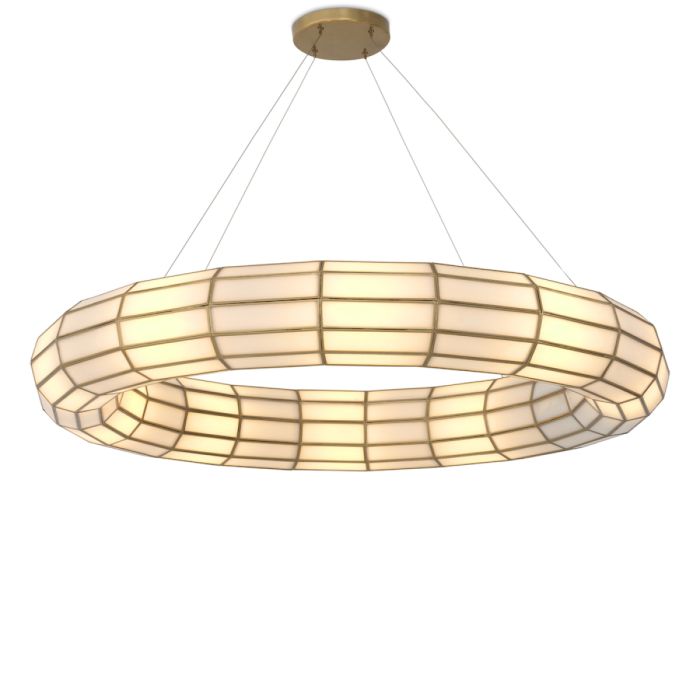 Lustre doré en verre soufflé | Eichholtz Ronco