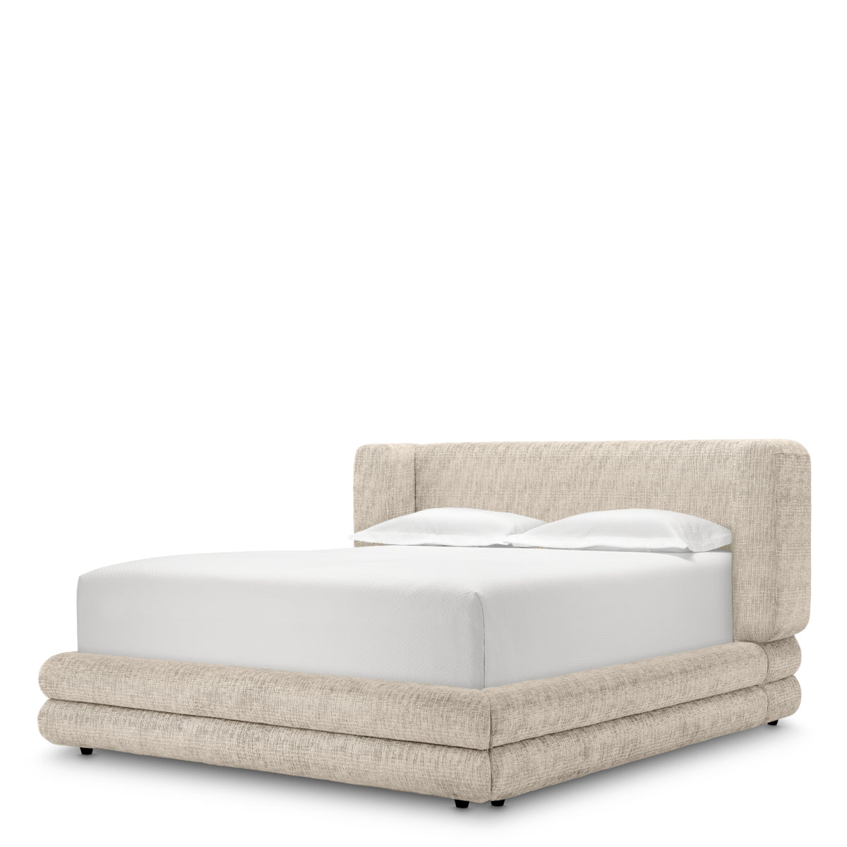 Cadre de lit en creststone beige | Eichholtz Francisco - vue principale | REMO-HOME